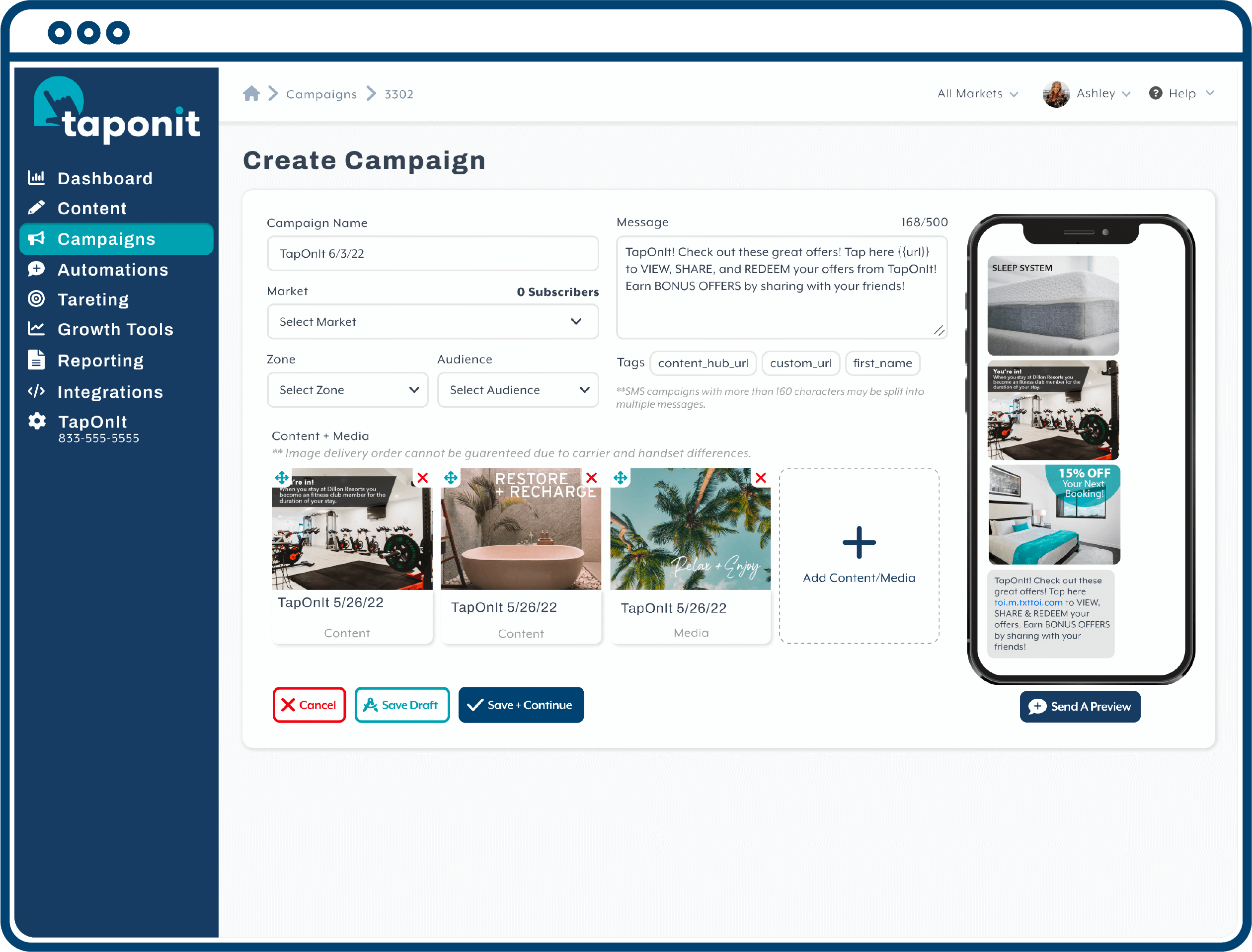 Campaigns Revamp Campaign Schedule Desktop Screen