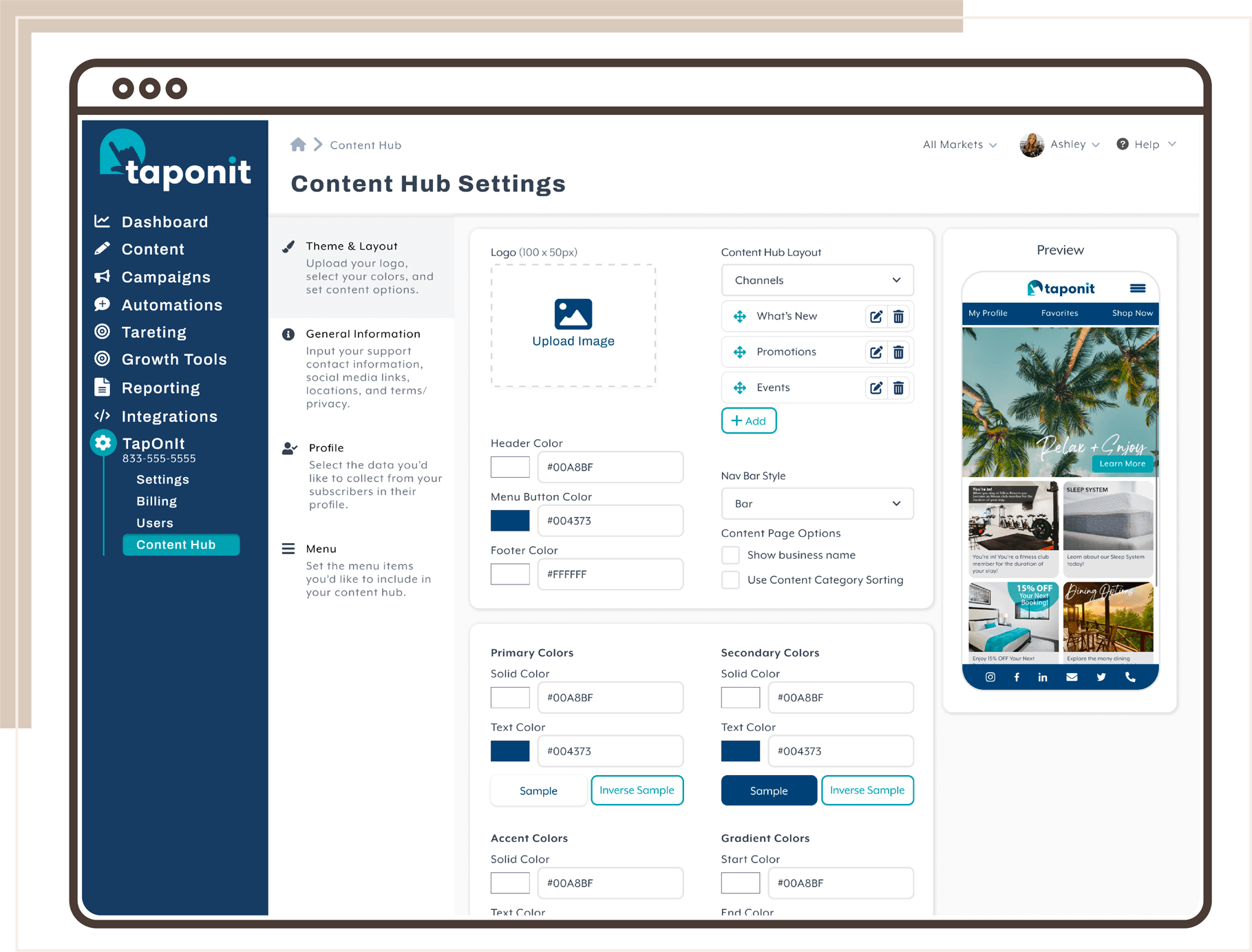 Content Hub Customization Header Image